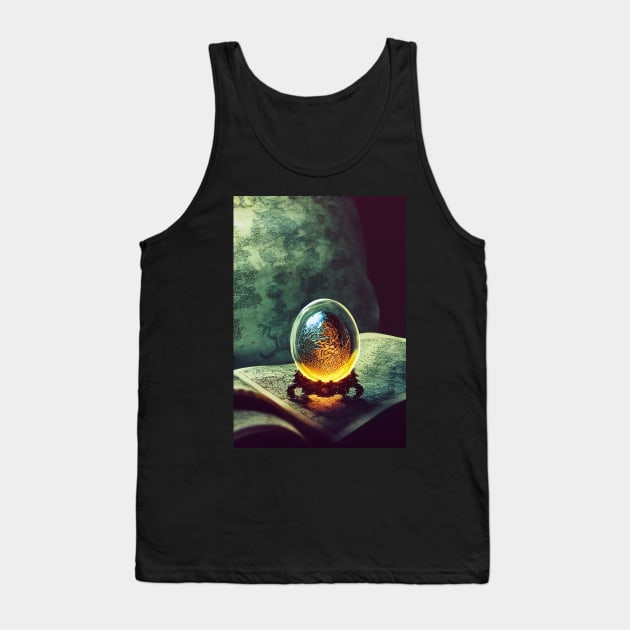 Dragon Egg on an Ancient Map Tank Top by natural-20s